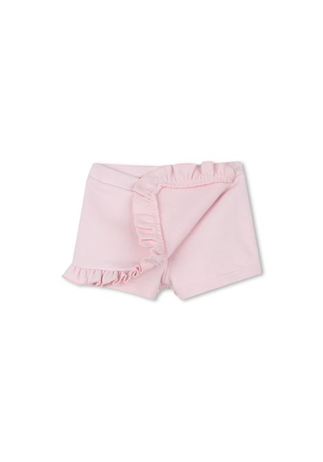 Shorts-Skirt Rosa Con Logo e Rouches GIVENCHY KIDS | H3066044Z